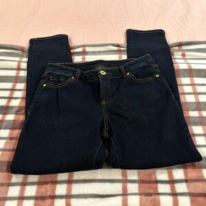 Inc jeans, dark denim, straight leg